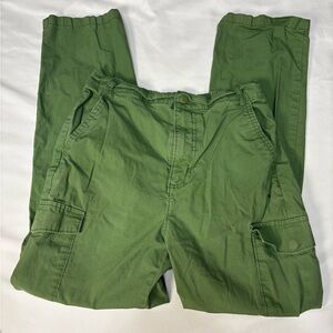 Kids Green Cargo wind breaker Pants